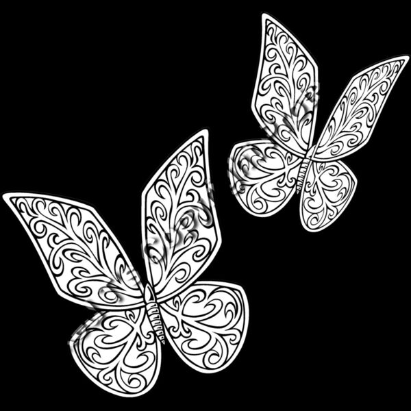 ESbutterfly005bw Thumbnail