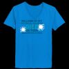 Ladies’  Junior Fine Jersey V-Neck Longer Length T-Shirt Thumbnail