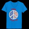 Ladies’  Junior Fine Jersey V-Neck Longer Length T-Shirt Thumbnail