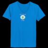 Ladies’  Junior Fine Jersey V-Neck Longer Length T-Shirt Thumbnail