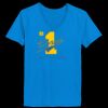 Ladies’  Junior Fine Jersey V-Neck Longer Length T-Shirt Thumbnail