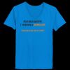 Ladies’  Junior Fine Jersey V-Neck Longer Length T-Shirt Thumbnail