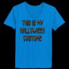 Ladies’  Junior Fine Jersey V-Neck Longer Length T-Shirt Thumbnail