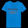Ladies’  Junior Fine Jersey V-Neck Longer Length T-Shirt Thumbnail