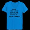 Ladies’  Junior Fine Jersey V-Neck Longer Length T-Shirt Thumbnail