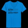 Ladies’  Junior Fine Jersey V-Neck Longer Length T-Shirt Thumbnail