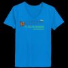 Ladies’  Junior Fine Jersey V-Neck Longer Length T-Shirt Thumbnail