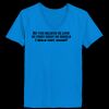 Ladies’  Junior Fine Jersey V-Neck Longer Length T-Shirt Thumbnail