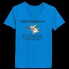 Ladies’  Junior Fine Jersey V-Neck Longer Length T-Shirt Thumbnail