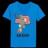 Ladies’  Junior Fine Jersey V-Neck Longer Length T-Shirt Thumbnail