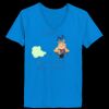 Ladies’  Junior Fine Jersey V-Neck Longer Length T-Shirt Thumbnail
