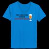 Ladies’  Junior Fine Jersey V-Neck Longer Length T-Shirt Thumbnail