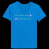 Ladies’  Junior Fine Jersey V-Neck Longer Length T-Shirt Thumbnail