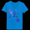 Ladies’  Junior Fine Jersey V-Neck Longer Length T-Shirt Thumbnail