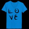 Ladies’  Junior Fine Jersey V-Neck Longer Length T-Shirt Thumbnail