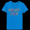 Ladies’  Junior Fine Jersey V-Neck Longer Length T-Shirt Thumbnail