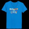Ladies’  Junior Fine Jersey V-Neck Longer Length T-Shirt Thumbnail