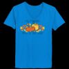 Ladies’  Junior Fine Jersey V-Neck Longer Length T-Shirt Thumbnail