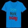 Ladies’  Junior Fine Jersey V-Neck Longer Length T-Shirt Thumbnail