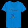 Ladies’  Junior Fine Jersey V-Neck Longer Length T-Shirt Thumbnail