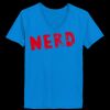 Ladies’  Junior Fine Jersey V-Neck Longer Length T-Shirt Thumbnail