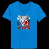 Ladies’  Junior Fine Jersey V-Neck Longer Length T-Shirt Thumbnail