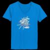 Ladies’  Junior Fine Jersey V-Neck Longer Length T-Shirt Thumbnail