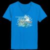 Ladies’  Junior Fine Jersey V-Neck Longer Length T-Shirt Thumbnail