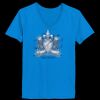 Ladies’  Junior Fine Jersey V-Neck Longer Length T-Shirt Thumbnail