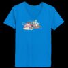 Ladies’  Junior Fine Jersey V-Neck Longer Length T-Shirt Thumbnail