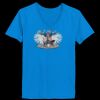 Ladies’  Junior Fine Jersey V-Neck Longer Length T-Shirt Thumbnail