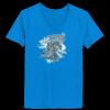 Ladies’  Junior Fine Jersey V-Neck Longer Length T-Shirt Thumbnail