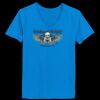 Ladies’  Junior Fine Jersey V-Neck Longer Length T-Shirt Thumbnail