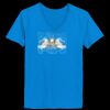 Ladies’  Junior Fine Jersey V-Neck Longer Length T-Shirt Thumbnail