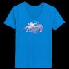 Ladies’  Junior Fine Jersey V-Neck Longer Length T-Shirt Thumbnail