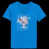 Ladies’  Junior Fine Jersey V-Neck Longer Length T-Shirt Thumbnail