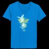 Ladies’  Junior Fine Jersey V-Neck Longer Length T-Shirt Thumbnail