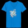 Ladies’  Junior Fine Jersey V-Neck Longer Length T-Shirt Thumbnail