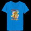 Ladies’  Junior Fine Jersey V-Neck Longer Length T-Shirt Thumbnail