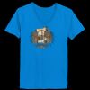 Ladies’  Junior Fine Jersey V-Neck Longer Length T-Shirt Thumbnail
