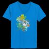 Ladies’  Junior Fine Jersey V-Neck Longer Length T-Shirt Thumbnail
