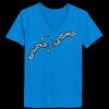 Ladies’  Junior Fine Jersey V-Neck Longer Length T-Shirt Thumbnail