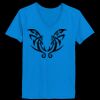 Ladies’  Junior Fine Jersey V-Neck Longer Length T-Shirt Thumbnail