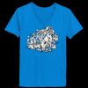 Ladies’  Junior Fine Jersey V-Neck Longer Length T-Shirt Thumbnail