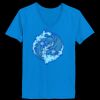 Ladies’  Junior Fine Jersey V-Neck Longer Length T-Shirt Thumbnail