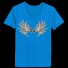 Ladies’  Junior Fine Jersey V-Neck Longer Length T-Shirt Thumbnail
