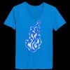Ladies’  Junior Fine Jersey V-Neck Longer Length T-Shirt Thumbnail