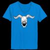 Ladies’  Junior Fine Jersey V-Neck Longer Length T-Shirt Thumbnail