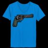 Ladies’  Junior Fine Jersey V-Neck Longer Length T-Shirt Thumbnail