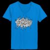 Ladies’  Junior Fine Jersey V-Neck Longer Length T-Shirt Thumbnail